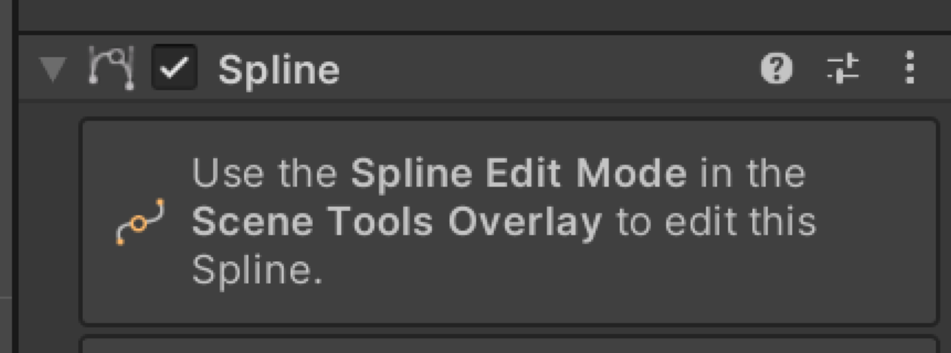 Use the Spline Edit Mode in the Scene Tools Overlay to edit this Spline.